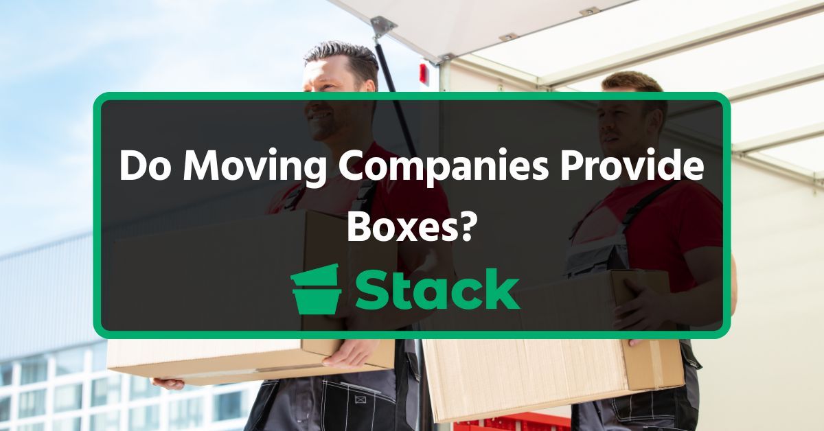 Do Moving Companies Provide Boxes and Supplies?