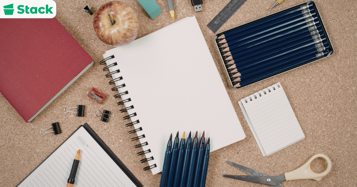 Desk and School Supplies