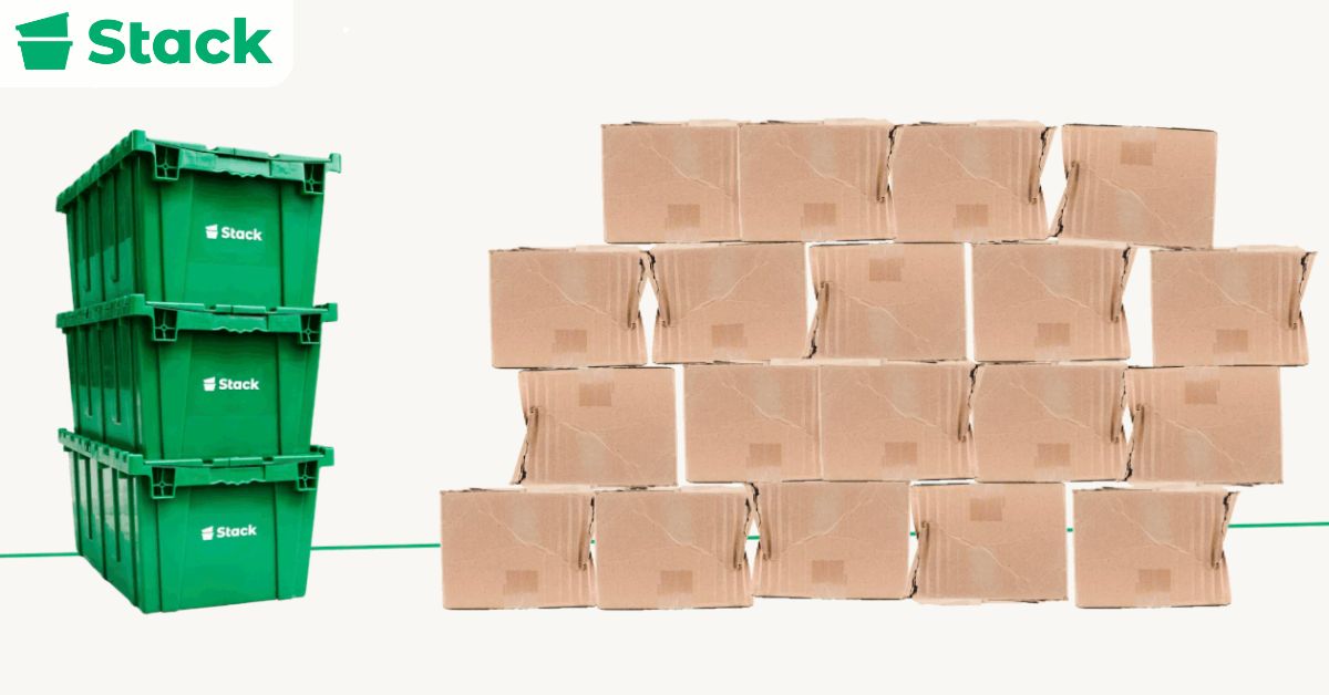 Comparing Plastic Bins and Cardboard Boxes
