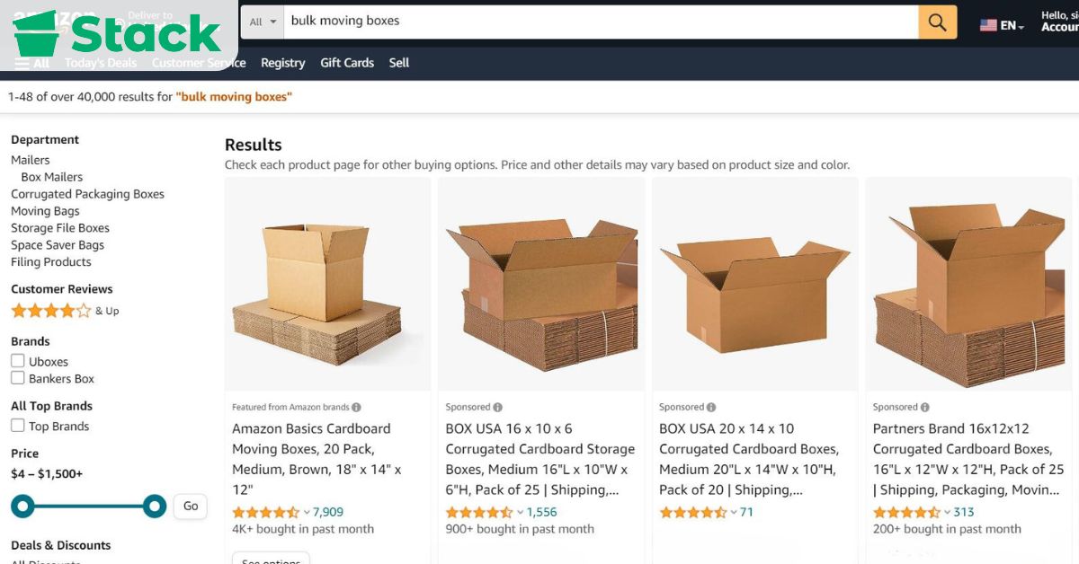 Where to Buy Moving Boxes in Bulk?