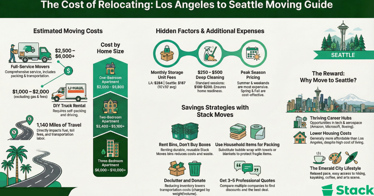 How Much Does Moving Cost From Los Angeles to Seattle?